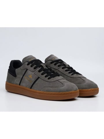 Replay Leder-Sneakers in Grau/ Schwarz