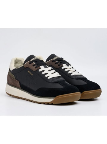 Replay Leren sneakers zwart