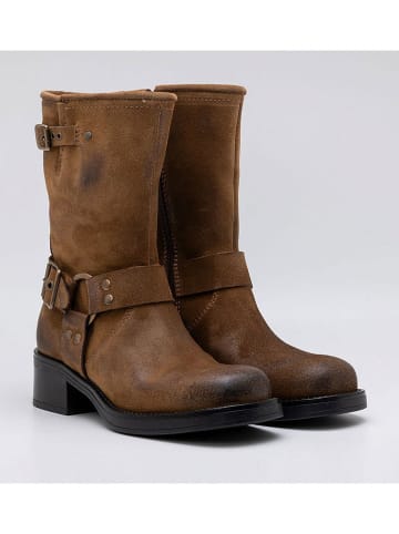 Replay Leder-Stiefel in Braun