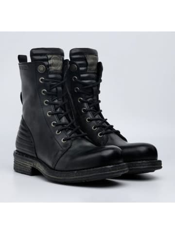 Replay Leder-Boots in Schwarz
