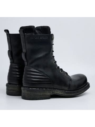 Replay Leren boots zwart