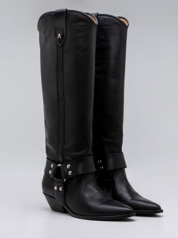 Replay Leder-Stiefel in Schwarz