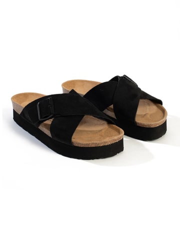 BACKSUN Klapki "Los Angeles" w kolorze czarnym