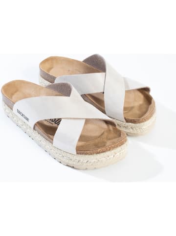 BACKSUN Pantoletten "Milano" in Beige