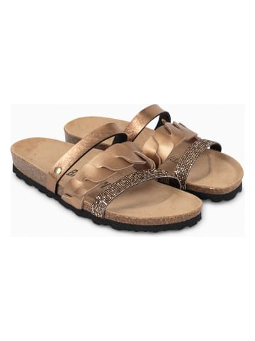 BACKSUN Klapki "Luciole" w kolorze brązowym