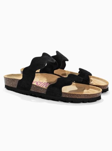 BACKSUN Pantoletten "Sechura" in Schwarz