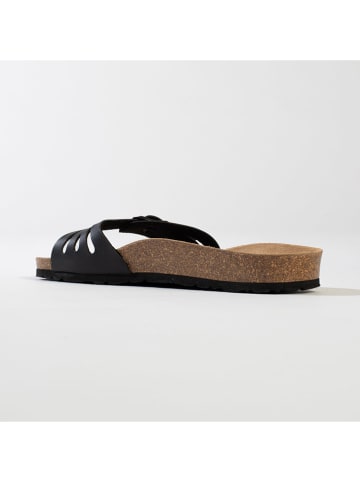 BACKSUN Pantoletten "Venezia" in Schwarz