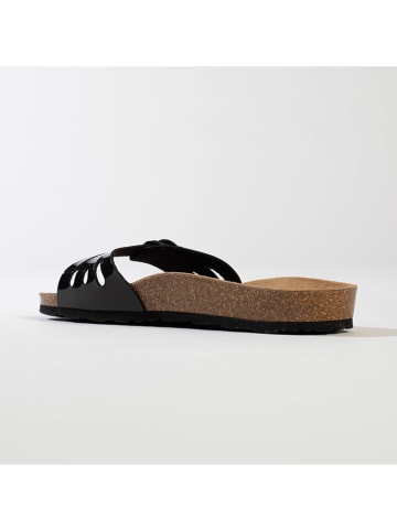 BACKSUN Pantoletten "Venezia" in Schwarz