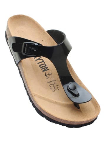 BAYTON Japonki "Mercure" w kolorze czarnym