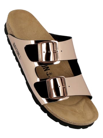 BAYTON Klapki w kolorze miedzianym