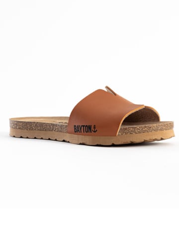 BAYTON Pantoletten "Djilian Slim" in Hellbraun/ Orange