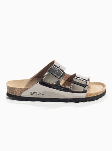 BAYTON Klapki "Tracy" w kolorze srebrnym