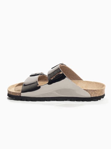 BAYTON Klapki "Tracy" w kolorze srebrnym