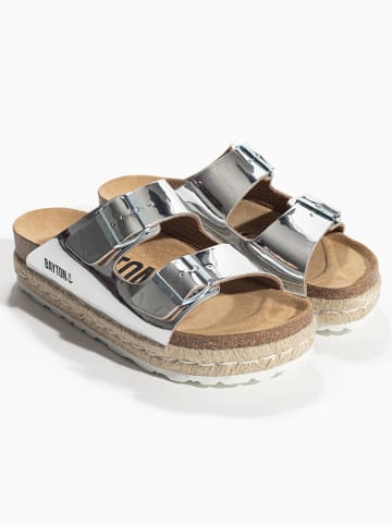 BAYTON Pantoletten "Alcee" in Silber