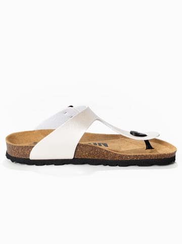 BAYTON Japonki "Mercure" w kolorze srebrnym