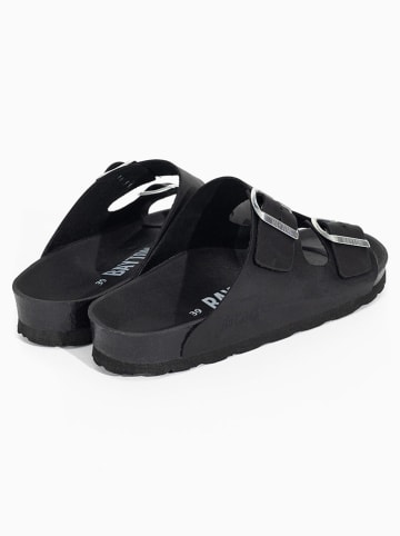 BAYTON Leder-Pantoletten "Atlas" in Schwarz