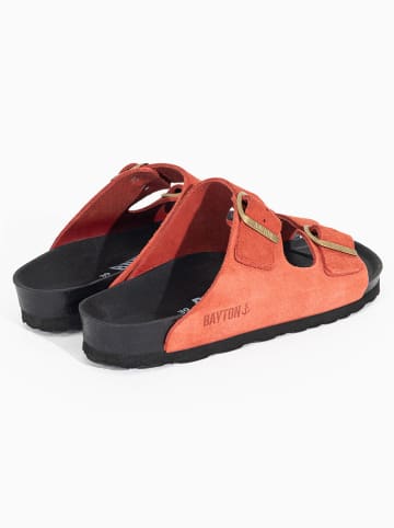 BAYTON Leder-Pantoletten "Atlas" in Rot