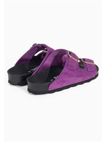 BAYTON Skórzane klapki "Atlas" w kolorze fioletowym