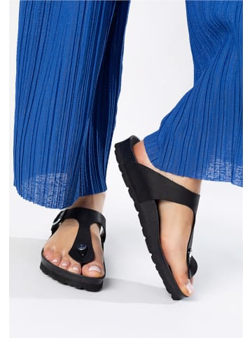 BAYTON Leder-Zehentrenner "Mercure" in Schwarz