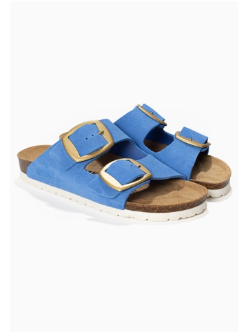 BAYTON Leder-Pantoletten "Alicante" in Blau