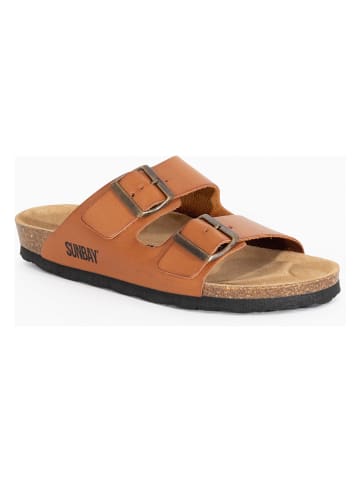 Sunbay Pantoletten "Trefle" in Camel