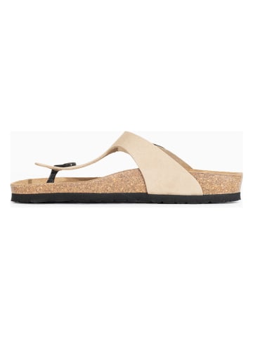 Sunbay Leder-Zehentrenner "Camelia" in Beige