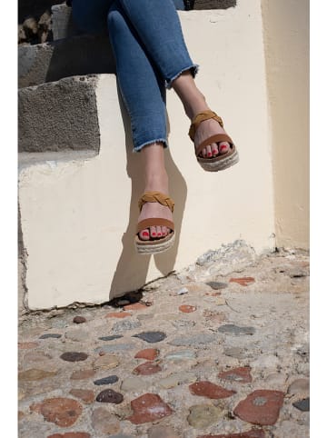 Sunbay Klapki "Mariara" w kolorze jasnobrązowym