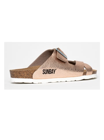 Sunbay Klapki "Rita" w kolorze różowozłotym