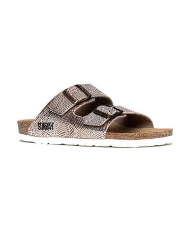 Sunbay Klapki "Trefle" w kolorze srebrnym