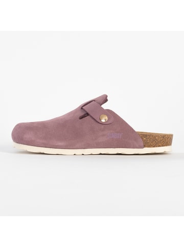 Sunbay Leder-Clogs "Molky" in Altrosa
