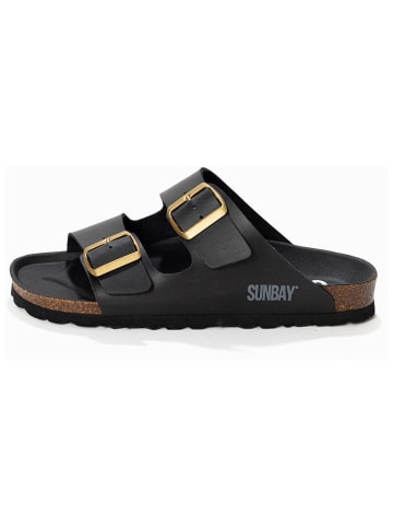 Sunbay Klapki "Trefle" w kolorze czarnym