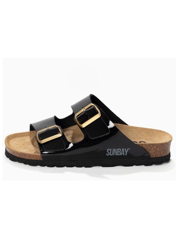 Sunbay Pantoletten "Trefle" in Schwarz