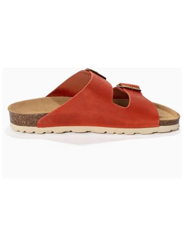 Sunbay Leder-Pantoletten "Trefle" in Rot