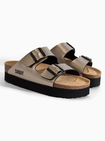 Sunbay Pantoletten "Edelweiß" in Gold