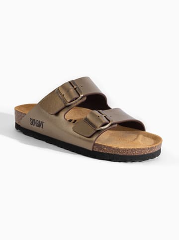 Sunbay Klapki "Trefle" w kolorze złotym