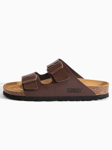 Sunbay Klapki "Balmain" w kolorze brązowym