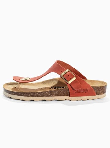 Sunbay Leder-Zehentrenner "Camelia" in Orange