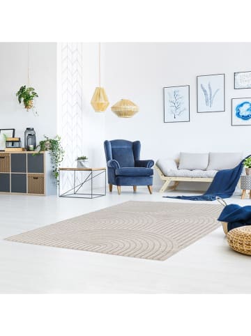 bobochic Kurzflor-Teppich "Herve" in Beige