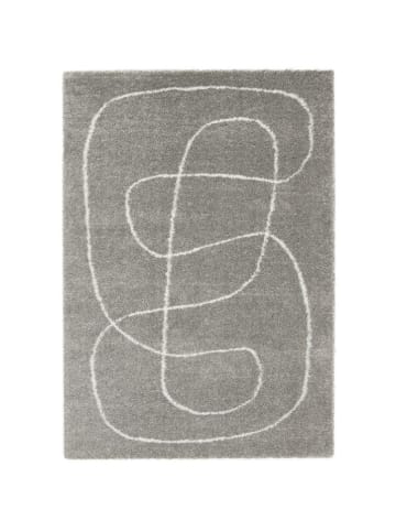 bobochic Hochflor-Teppich "Laure" in Grau