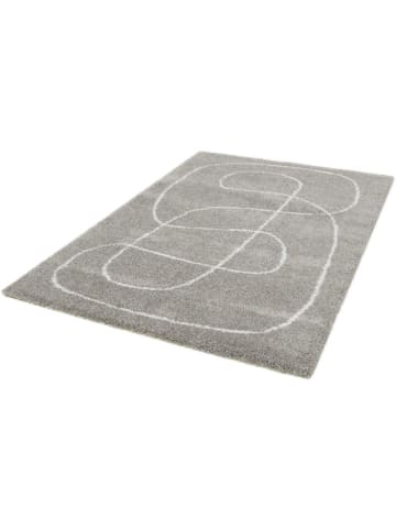 bobochic Hochflor-Teppich "Laure" in Grau