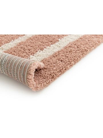 bobochic Hochflor-Teppich "Aurelie" in Rosa