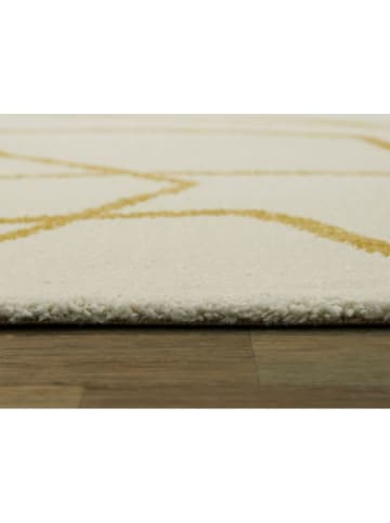 bobochic Kurzflor-Teppich "Soline" in Creme/ Gelb