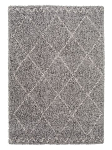 bobochic Hochflor-Teppich "Simon" in Grau