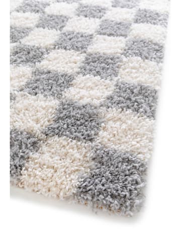 bobochic Hochflor-Teppich "Damien" in Grau