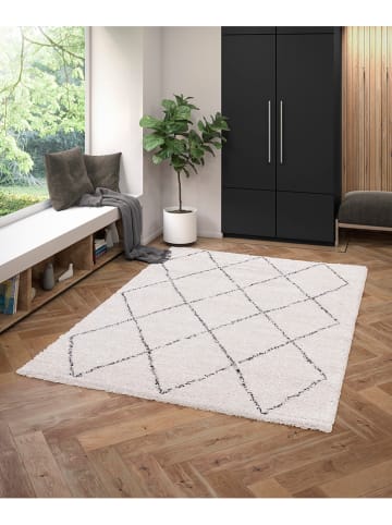 bobochic Hochflor-Teppich "Renaud" in Beige