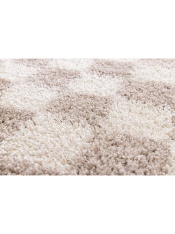 bobochic Hochflor-Teppich "Damian" in Beige/ Creme