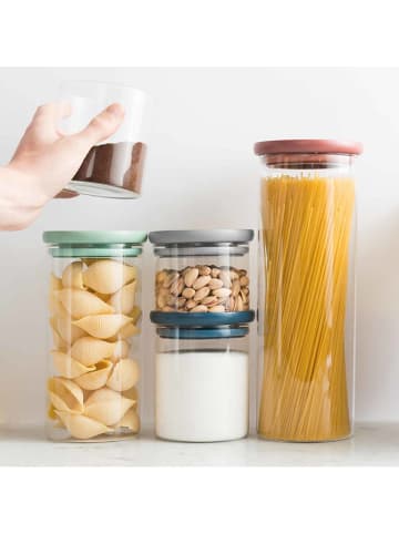 BergHOFF Vorratsbehälter in Rosa/ Transparent - (H)33,8 x Ø 10 cm