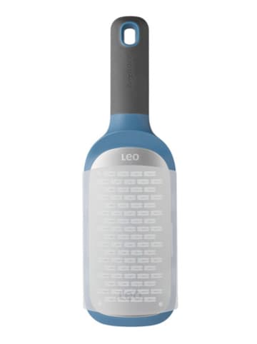 BergHOFF Edelstahl-Reibe in Silber/ Blau - (B)8,5 x (H)27 x (T)4,5 cm