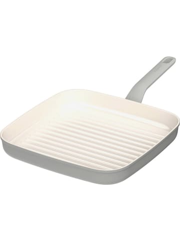 BergHOFF Patelnia grillowa "Balance" w kolorze kremowo-jasnoszarym - dł. 28 cm