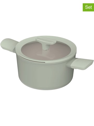 BergHOFF 2tlg. Set: Kasserolle "Balance" in Grün - Ø 20 cm
